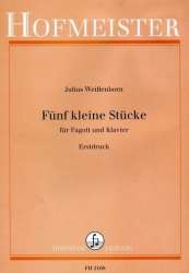 Fünf kleine Stücke  für Fagott u. Klavier -Julius Weissenborn