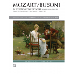 Busoni: Duettino Concertante (2p4h) -Wolfgang Amadeus Mozart