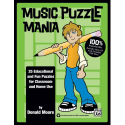 Music Puzzle Mania (with CD) - Donald P. Moore