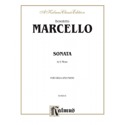 Sonata e minor : for violin and piano -Benedetto Marcello