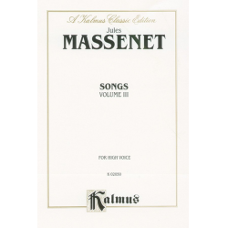 Songs vol.3 : -Jules Massenet