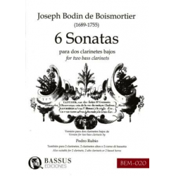 6 Sonatas for Two Bass Clarinets -Joseph Bodin de Boismortier / Arr.Pedro Rubio