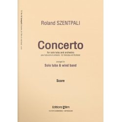 Concerto for Solo Tuba and Wind Band - Score -Roland Szentpali