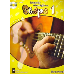 Steps Band 1 (+2 CD's) : für Gitarre -Elwin Morel