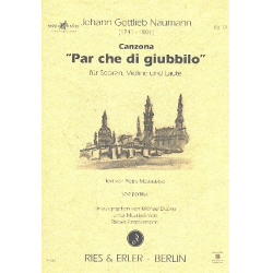 Per che di giubbilo : für Sopran, Violine -Johann Gottlieb Naumann