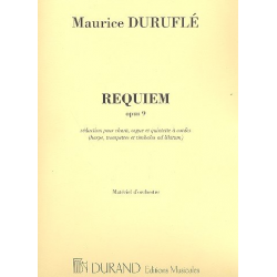 Requiem op.9 : pour baryton(s), orgue et -Maurice Duruflé
