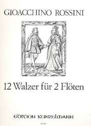 12 Walzer : für 2 Flöten -Gioacchino Rossini
