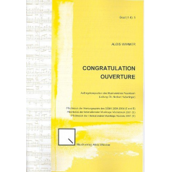 Congratulation Ouverture -Alois Wimmer