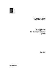 Fragment : -György Ligeti