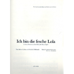 Ich bin die fesche Lola -Friedrich Holländer