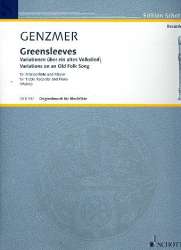 Greensleeves : für Altblockflöte und Klavier -Harald Genzmer