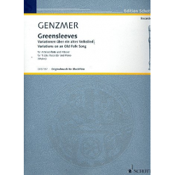 Greensleeves : für Altblockflöte und Klavier -Harald Genzmer