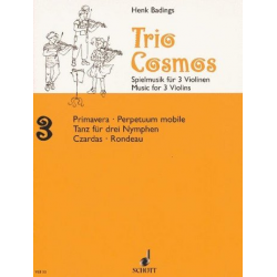 Cosmos Trio Nr.3 : für 3 Violinen -Henk Badings