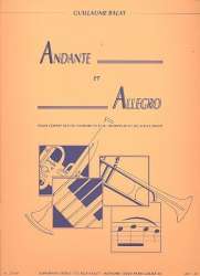 Andante et Allegro pour cornet en Sib ou saxhorn Sib ou trompette en Ut our Sib et piano -Guillaume Balay