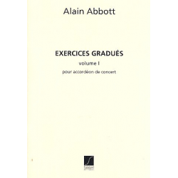 Exercices gradues d'apres Czerny vol.1 : -Abbott, Alain