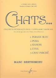 Chats pour 4 flutes (parties) -Marc Berthomieu / Arr.Pierre-Yves Artaud