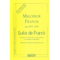 Suite de Franck - 5 Trompeten (Festliche Musik für junge Bläser) -Melchior Franck / Arr.Wolfgang G. Haas