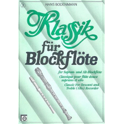 Klassik für Blockflöte 2 -Hans Bodenmann
