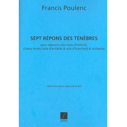 7 Répons des ténèbres : pour soprano, -Francis Poulenc