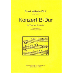 Konzert B-Dur für Viola und -Ernst Wilhelm Wolf