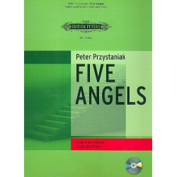 Five Angels (+CD) : für Violine und Klavier -Peter Przystaniak