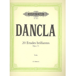 20 Etudes ´Brillantes op.73 : - Jean Baptiste Charles Dancla