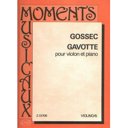 Gavotte pour violon et piano -François-Joseph Gossec