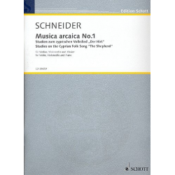 Musica arcaica Nr.1 : für Violine, -Enjott (Norbert Jürgen) Schneider