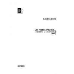 Les mots sont alles : recitativo -Luciano Berio