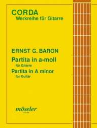 Partita a-Moll : für Gitarre -Ernst Gottlieb Baron / Arr.Kurt Schumacher