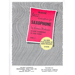 Basic Jazz Conception for Saxophone Vol. 1 -Lennie Niehaus