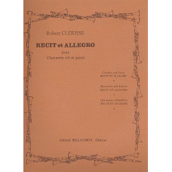 Recit et Allegro : pour clarinette et piano -Robert Clerisse