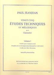 25 études techniques et mélodiques -Paul Jeanjean