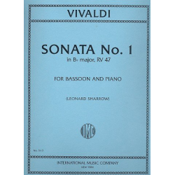 Sonata No. 1 in B flat Major - Fagott und Klavier -Antonio Vivaldi