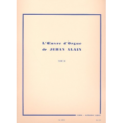 L'oeuvre d'orgue vol.3 -Jehan Alain / Arr.Marie Claire Alain