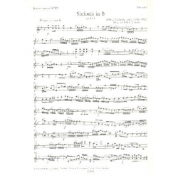 Sinfonie B-Dur op.3,4 : -Johann Christian Bach