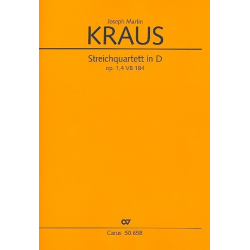 Streichquartett D-Dur op.1,4 VB184 : -Joseph Martin Kraus