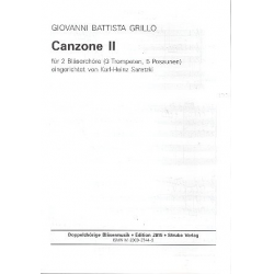 Canzone 2 : für 3 Trompeten und -Giovanni Battista Grillo