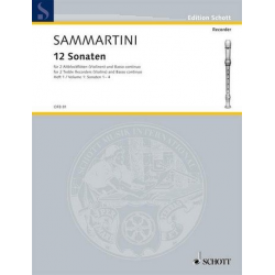12 Sonaten Band 1 : für - Giovanni Battista Sammartini