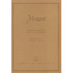 Neue Mozart-Ausgabe Serie 4 Band 11 : -Wolfgang Amadeus Mozart