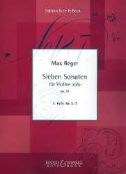 7 Sonaten op.91 Band 2 (Nr.5-7) : -Max Reger