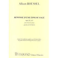 Reponse d'une epouse sage op.35,2 : pour -Albert Roussel