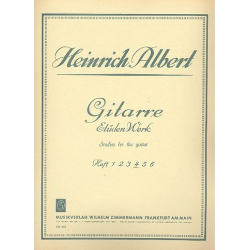 Gitarre-Etüden-Werk Band 4 : -Heinrich Albert
