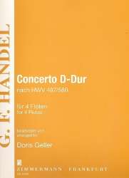 Concerto D-Dur nach HWV487/580 : -Georg Friedrich Händel (George Frederic Handel) / Arr.Doris Geller