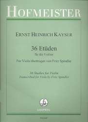 36 Etüden op.20 : für Viola -Heinrich Ernst Kayser