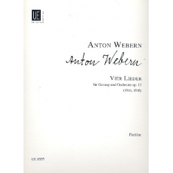 4 Lieder op.13 : für Singstimme und -Anton von Webern