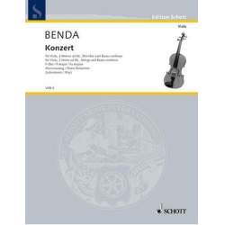 Konzert F-Dur : für Viola, Streicher - Jiri (Georg) Antonin Benda