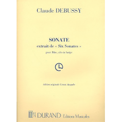 Sonate : flute, alto et harpe -Claude Achille Debussy