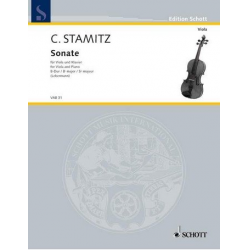 Sonate B-Dur : für Viola und Klavier -Carl Stamitz