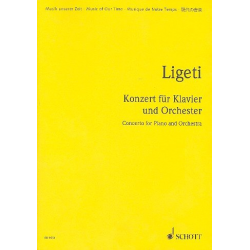 Konzert : für Klavier und Orchester -György Ligeti